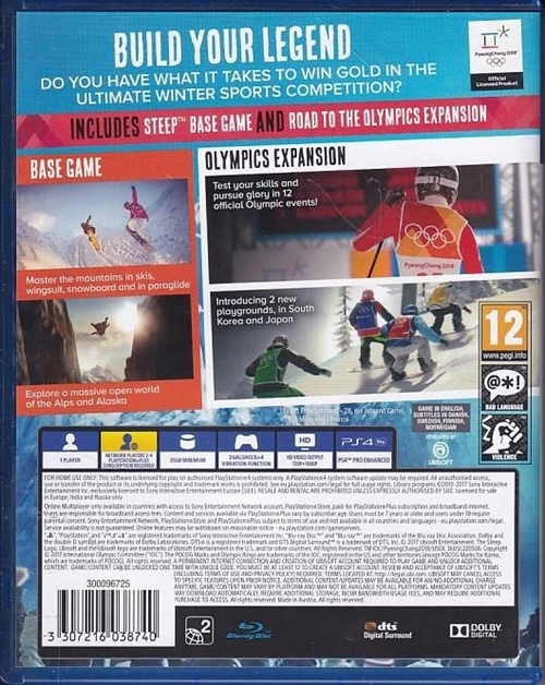 Steep Winter Games Edition - PS4 (B Grade) (Genbrug)